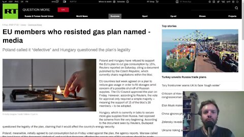 Poland and Hungary have refused to support the EU’s plan to cut gas consumption