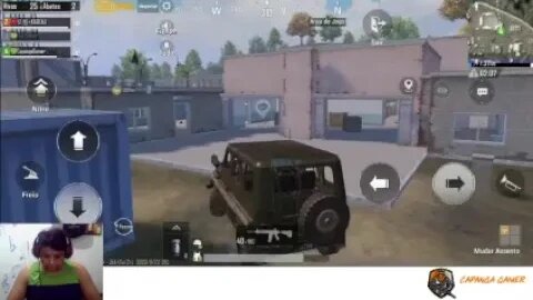 Jogando PUBG Mobile