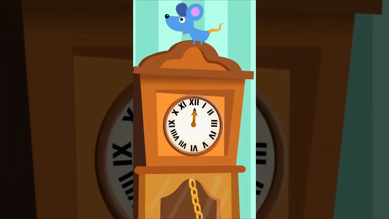 Hickory Dickory Dock Short.#kidslandTV #shorts #hickorydickorydockcocomelonsong