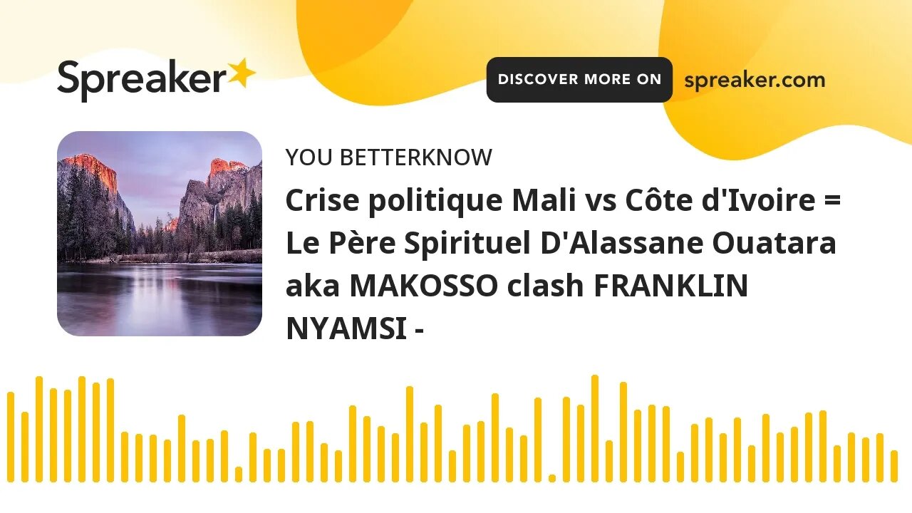 Crise politique Mali vs Côte d'Ivoire = Le Père Spirituel D'Alassane Ouatara aka MAKOSSO clash FRANK