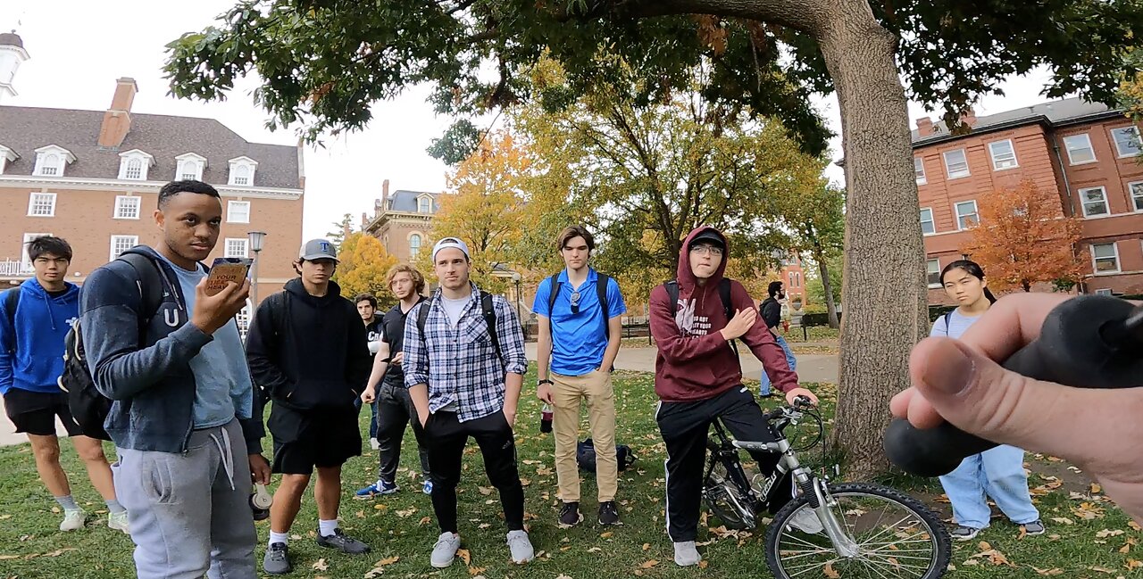 UI Urbana: Very Angry & Loud Student Heckles Me And Draws 1st Crowd, Then Another Crowd of Atheists, Muslims, Lesbians, Perverts & Sincere Students Form, A Demon Possessed Student Chants In Front Of Me For 2.5 Hours, Young Man Prays w/ Me & Pa