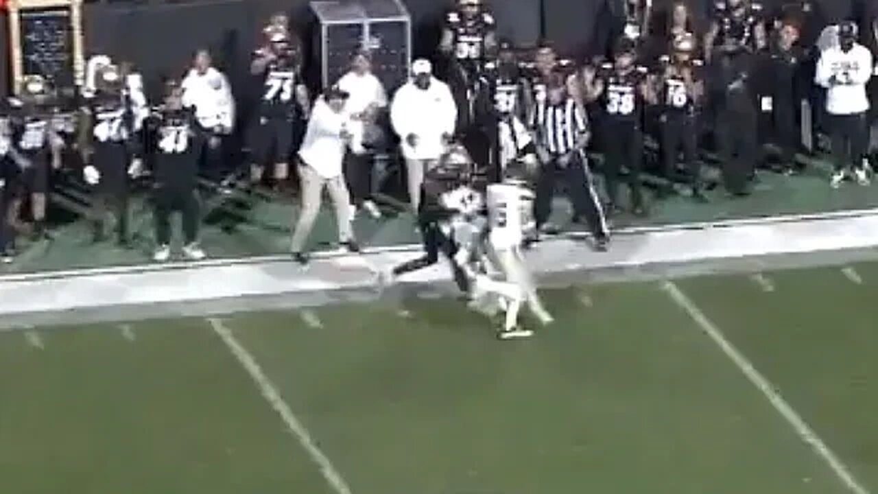 Football Ref Explains why There Could be no Ejection on the CU Player Drilled After the Whistle.