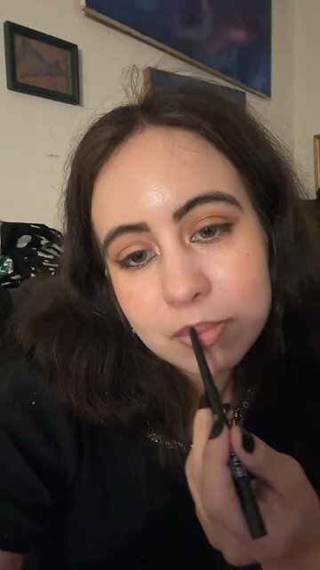 Matte lipstick: kindness from @rarebeauty lipliner : lay down the mauves by @nyxcosmetics #makeup