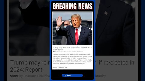 Donald Trump's "Beautiful" Muslim Ban: What It Could Mean for America | #shorts #news