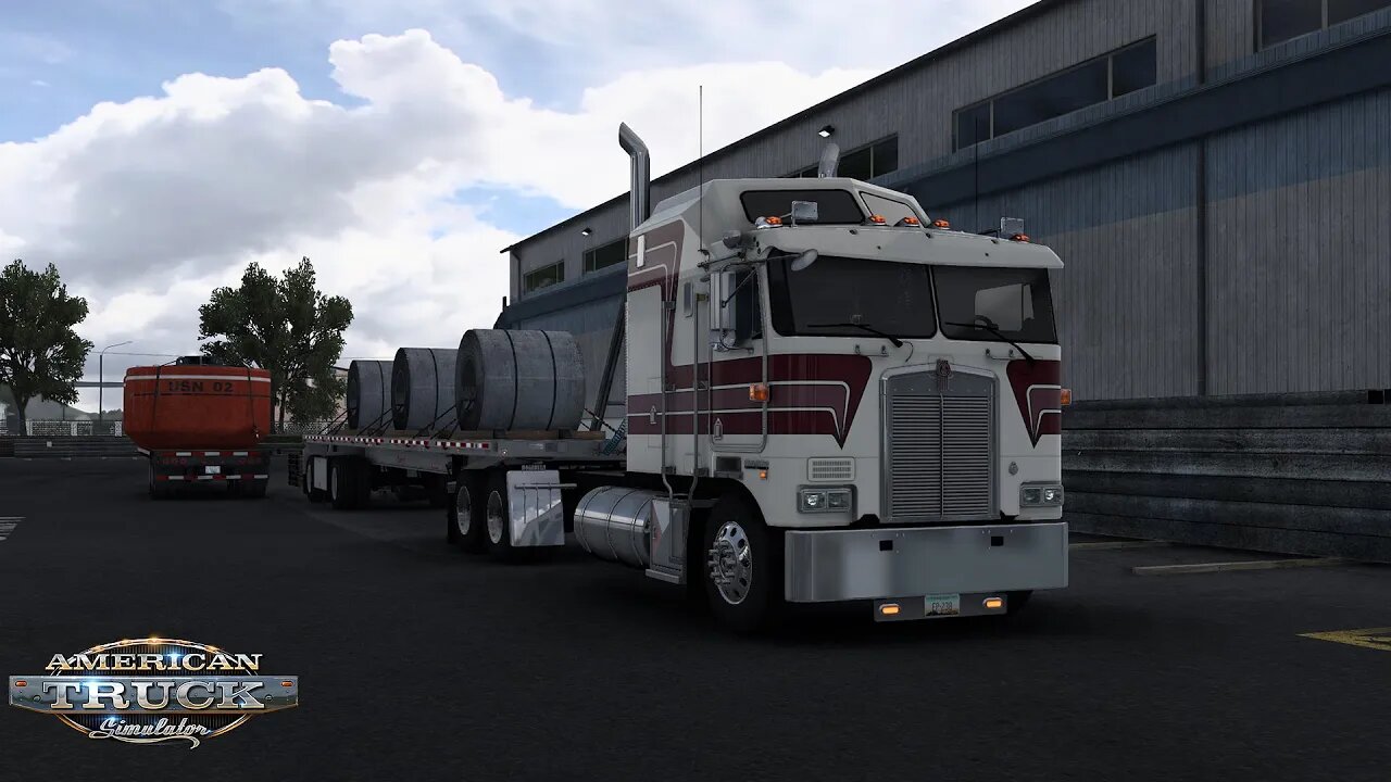 ATS Gameplay | Kenworth K100E | Missoula MT to Butte MT | Metal Coil 59,400lb