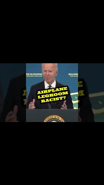 Joe Biden Says Legroom On Airplanes Is Racist!