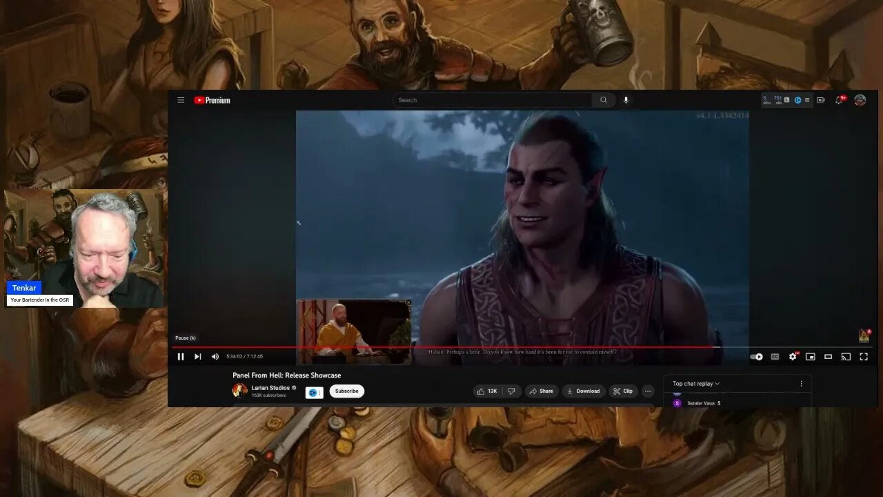 Baldur's Gate 3 - A Druid, An Elf, & A Bear Walk Into a Field - Cut Scene "Not Safe For Stream"