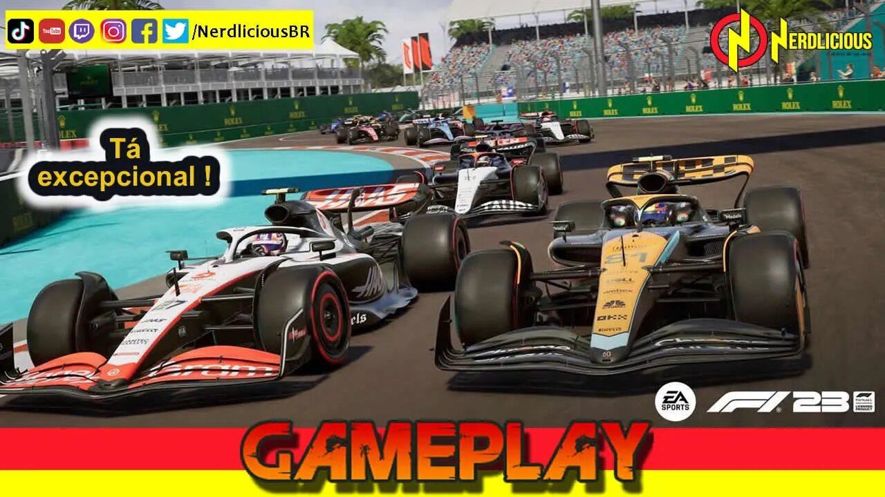 🎮 GAMEPLAY! Jogamos o excepcional F1 23 no PC! Confira a nossa Gameplay!