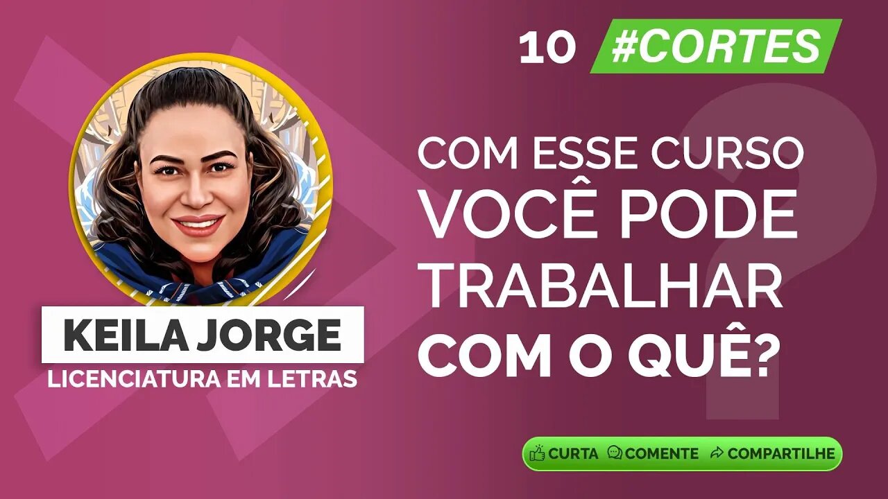 010 Com esse curso você pode trabalhar com o quê? #carreiras #ensinomédio #currículo #português