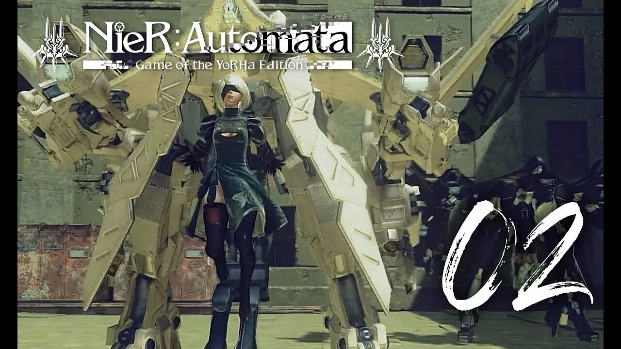 The Resistance Camp | Nier: Automata | Blind PS4 Gameplay 02 | SpliffyTV