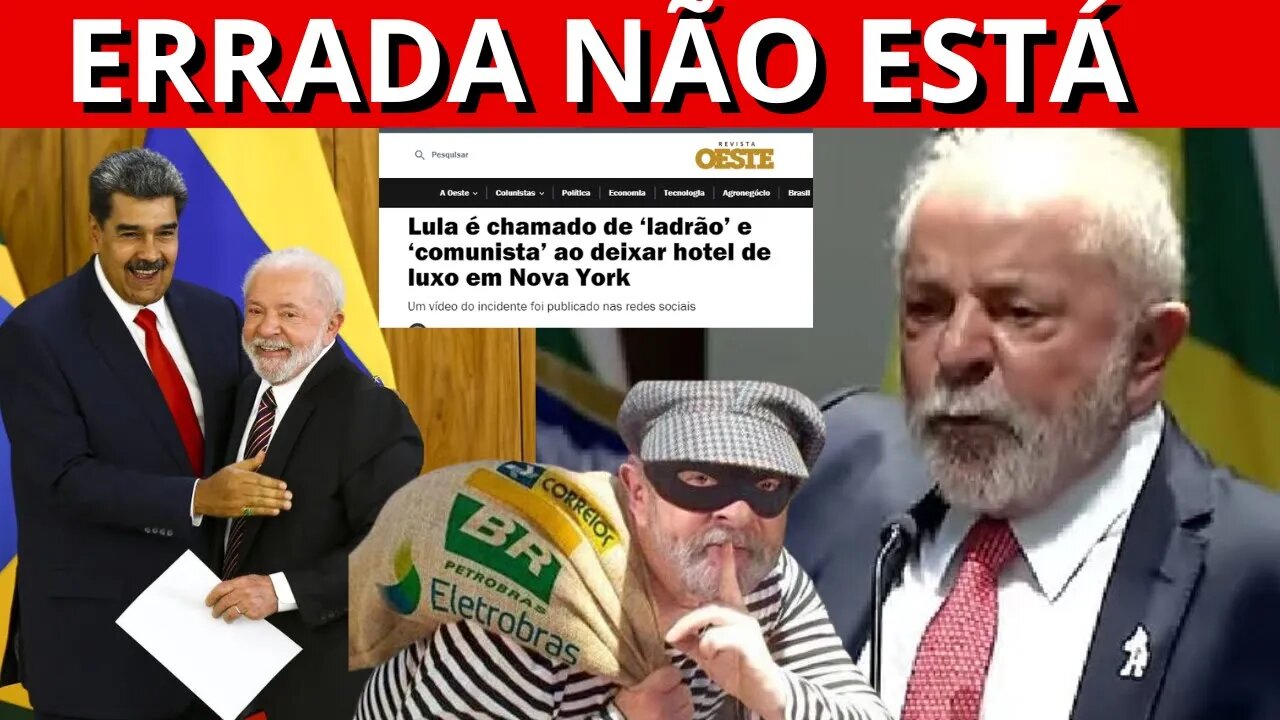 LULA é chamado de LADRÃO COMUNISTA em Nova York ao deixar HOTEL de LUXO