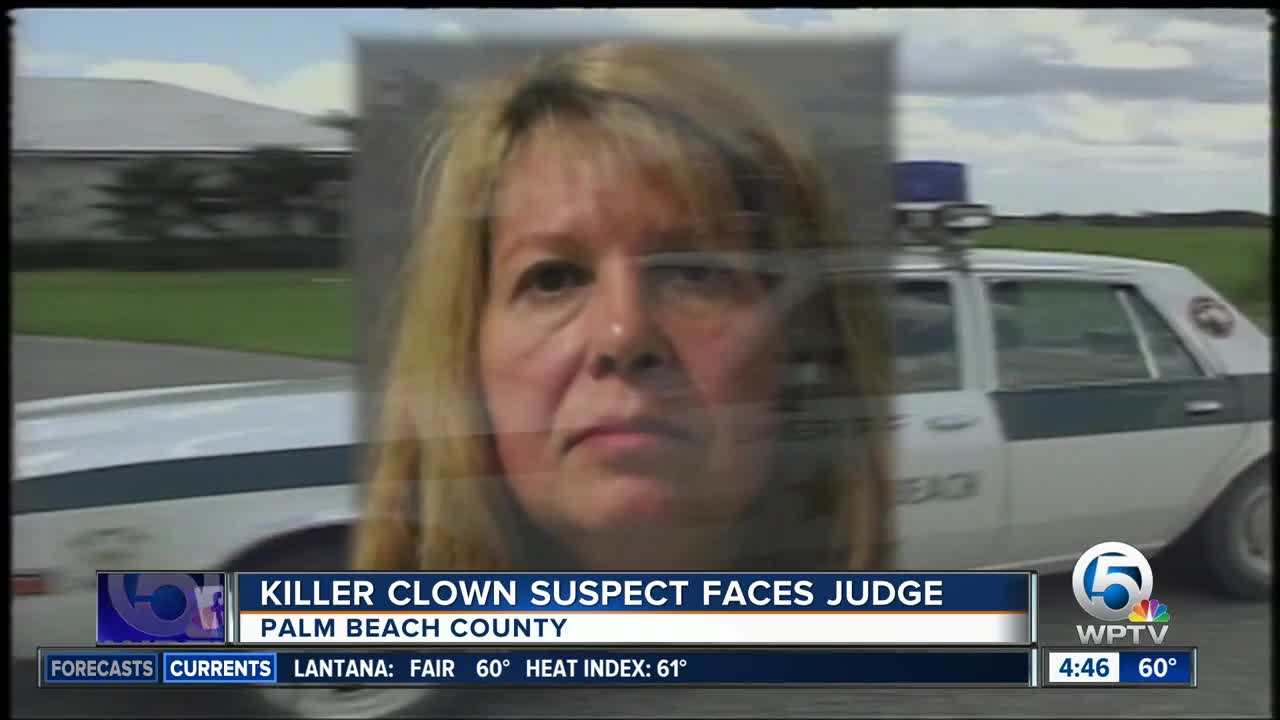 Killer clown suspect faces judge in Palm Beach County