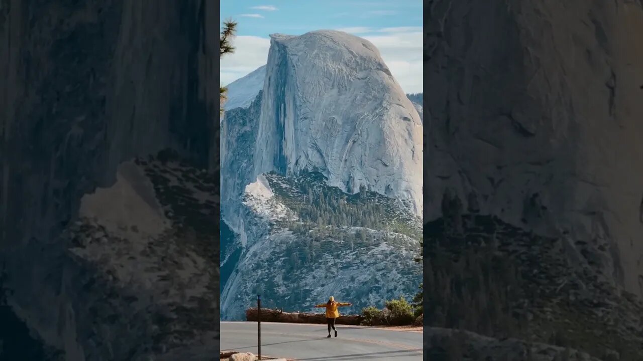 Yosemite is breathtaking 🥹🏞️ #yosemitenationalpark #glacierpoint #halfdome #roadtrip