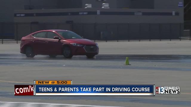 Valley teens, parents take part in driving course