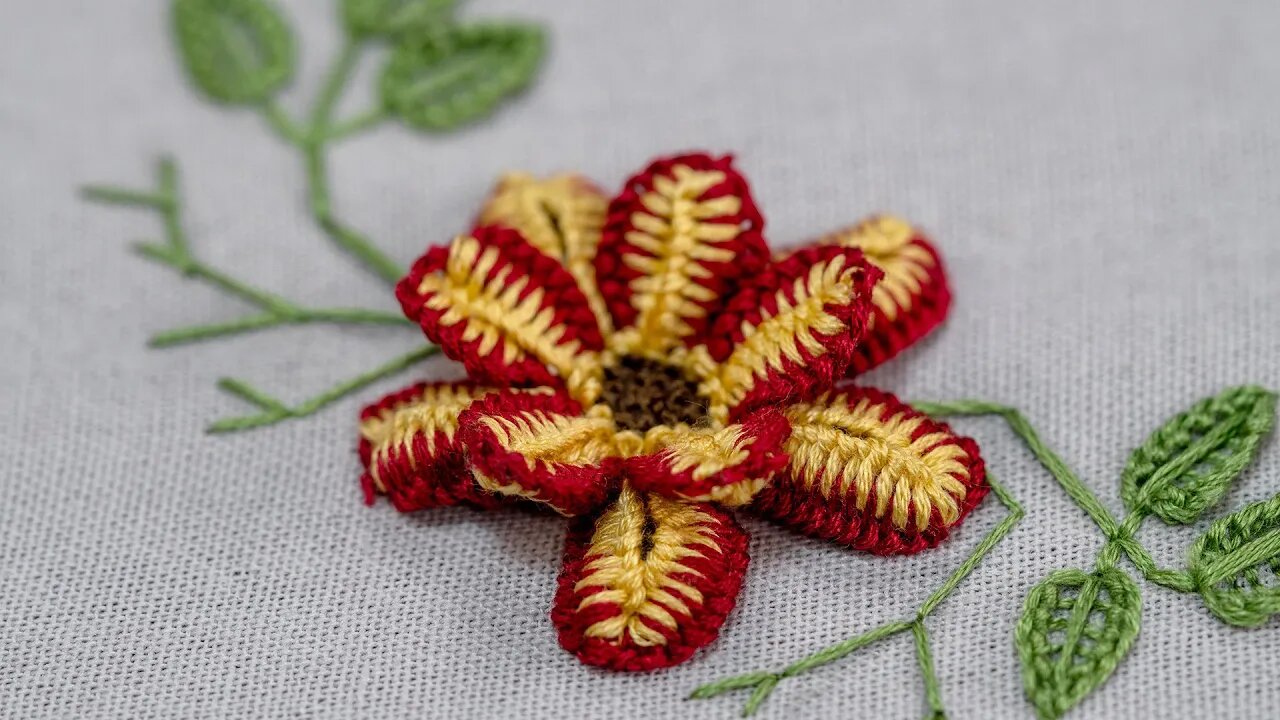 Embroidered Flower Magic: Unveiling the Astonishing Technique!