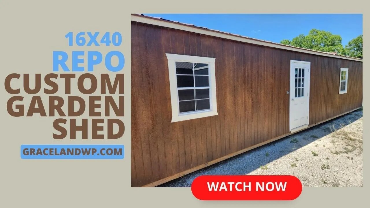 😎REPO! | 🔎16x40 Custom Garden Shed by Graceland | ⏰HURRY! | 💬MESSAGE ME