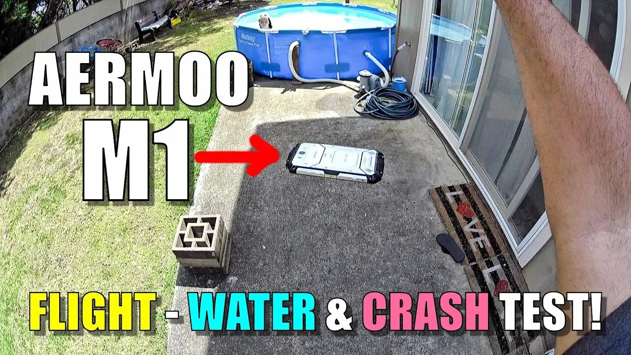 Aermoo M1 Rugged Waterproof SmartPhone - Flight, Crash & Water Test Review! 😰😱