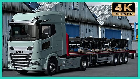 DAF XG+ 530 transporting Train Undercarriage | Euro Truck Simulator 2 Gameplay "4K"