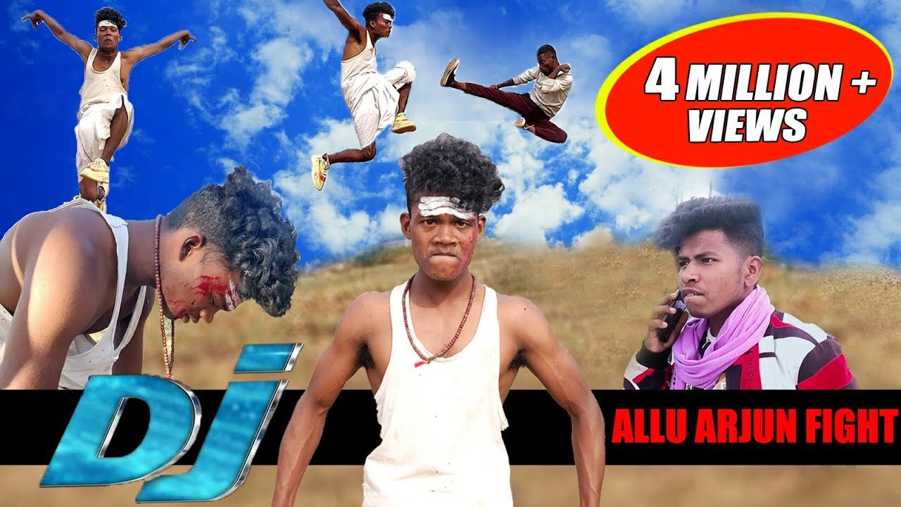 Dj action spoof allu Arjun fight || the comedy