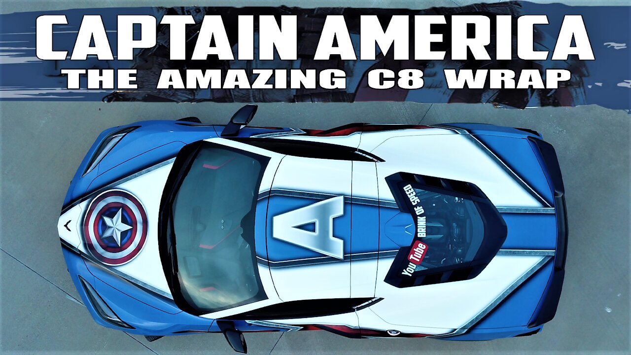 SPECTACULAR 2020 C8 Corvette Captain America Wrap REVEAL!