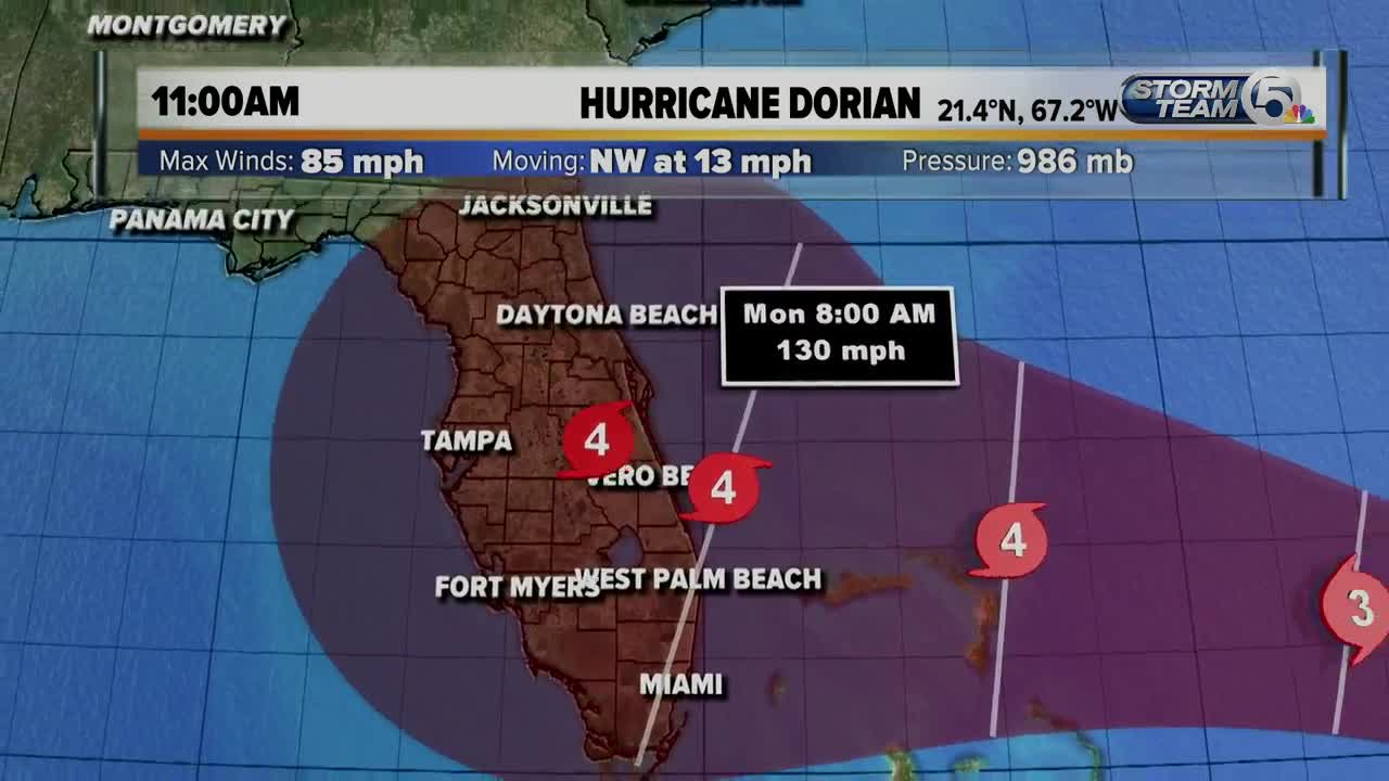 3:15 Thursday Hurricane Dorian Update