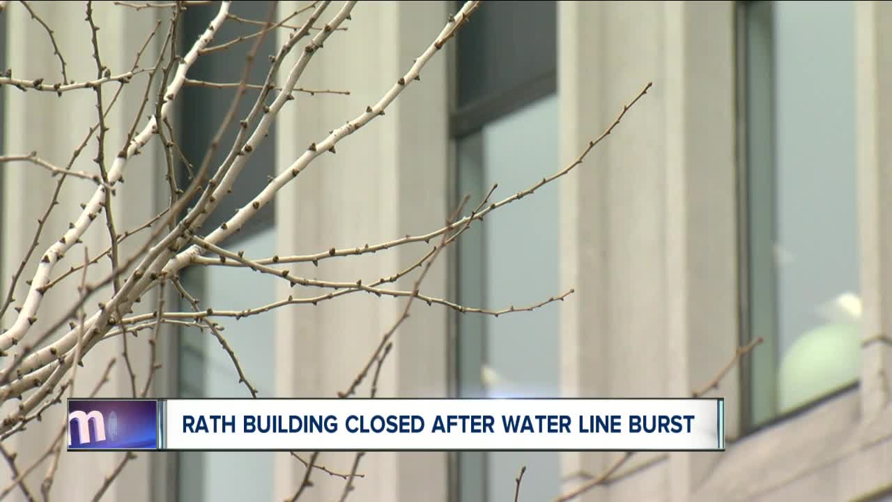 Rath Building closed following water main break