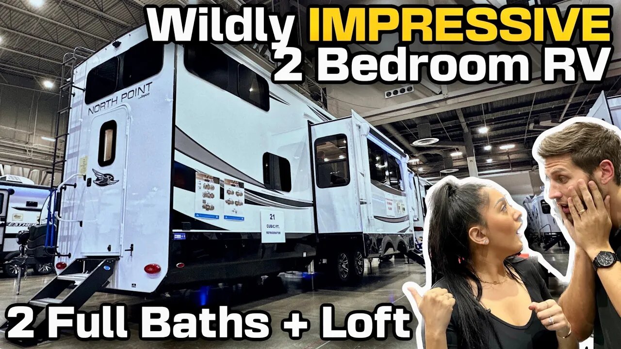 Most Feature Rich 2 Bedroom Fifth Wheel RV?! 2023 Jayco North Point 390CKDS