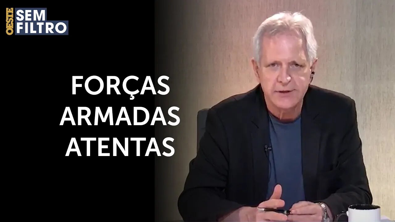 Augusto Nunes: ‘Se provocações continuarem, é preciso recorrer às Forças Armadas’ | #osf