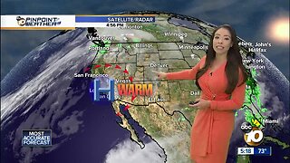 10News Pinpoint Weather with Meteorologist Angelica Campos