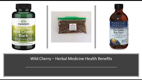 Wild Cherry Bark - Herbal Medicine