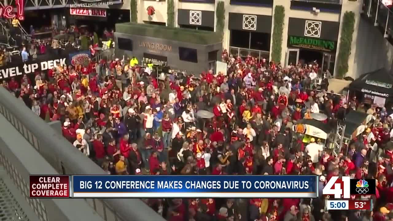 Big 12 Conference makes changes due to coronavirus
