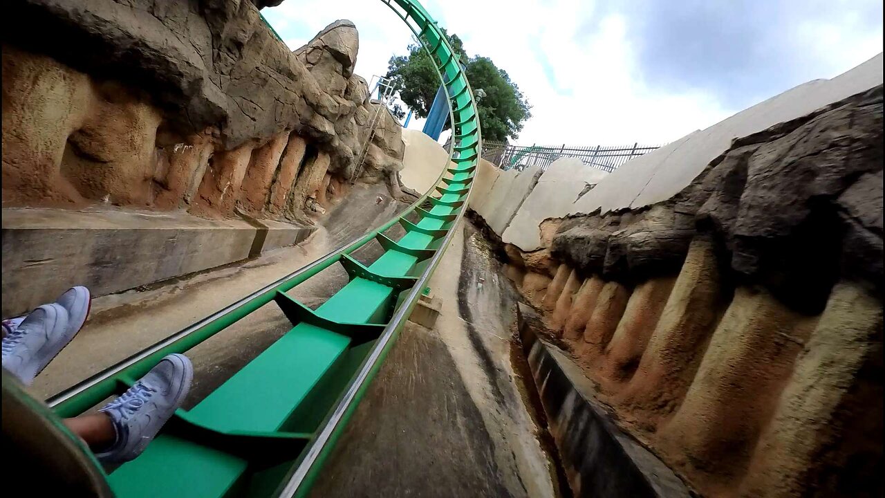 Riding Kraken at SeaWorld Orlando