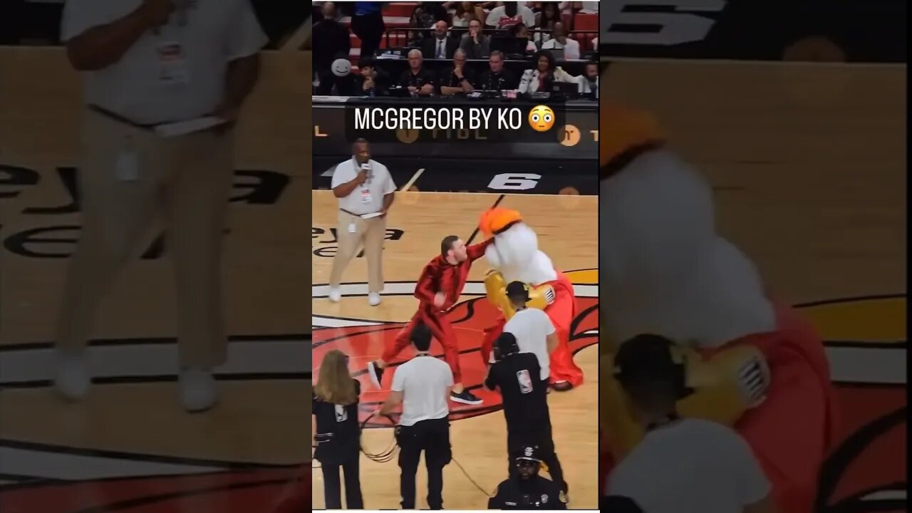 CONOR MCGREGOR INJURES MASCOT!! #jesseonfire #shorts #short