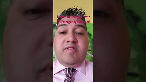 #France In #Drought State Of #Emergency Declared https://t.me/IndependentNewsMediaChat