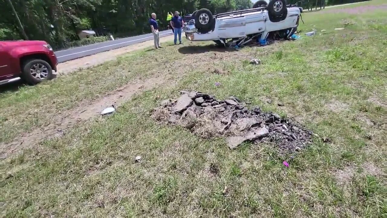 Lake City Florida car crash roll over hyway 90 At Camp Weed