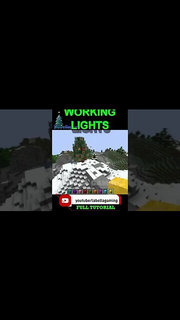 Minecraft: Working Christmas Tree Lights