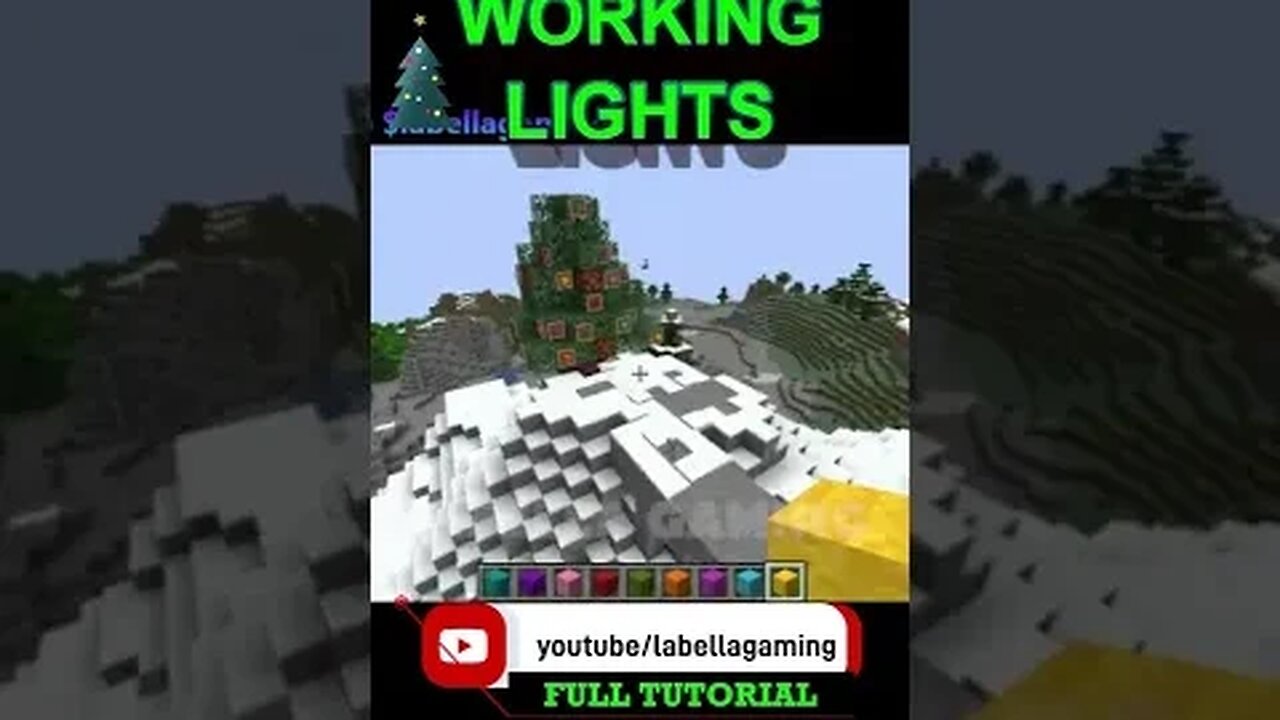 Minecraft: Working Christmas Tree Lights