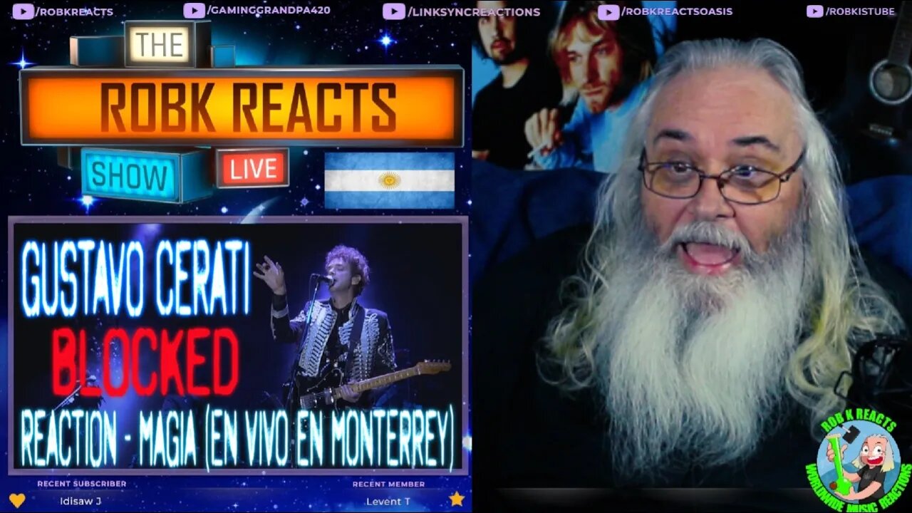 Gustavo Cerati Reaction - blocked and edited - Magia (En Vivo en Monterrey) - First Time Hearing