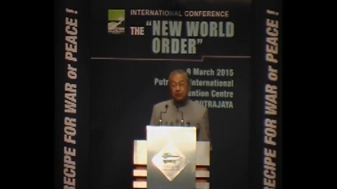 International conference the "New World Order". There will be a need to kill many billions.