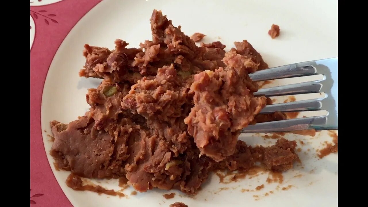 Refried Pinto Beans MRE side (Meal Ready to Eat)