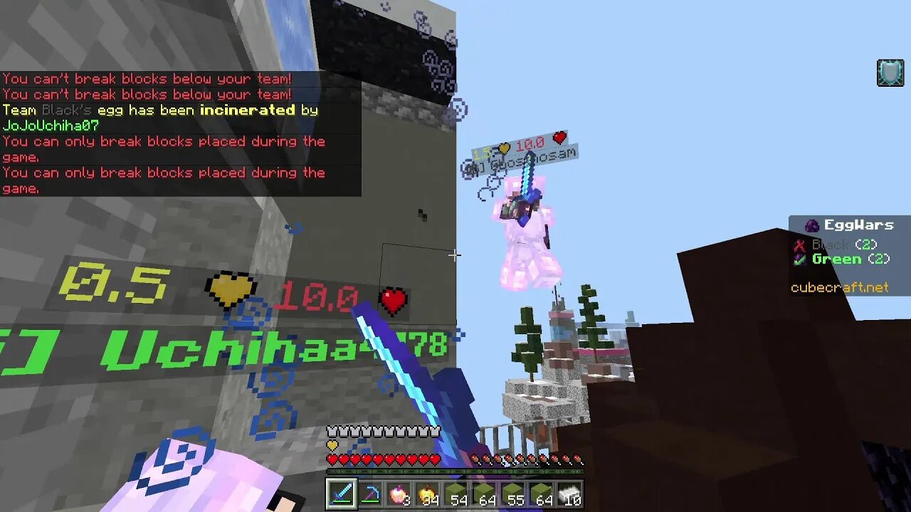 Minecraft Pros folded like rotten eggs