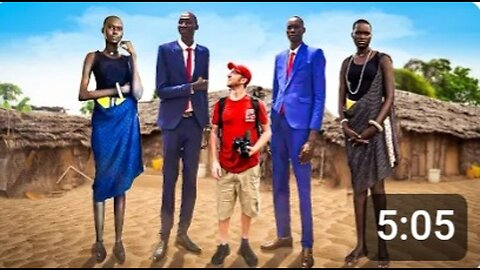 TALLEST HUMANS ON EARTH (South Sudan) - 7.5 FEET!