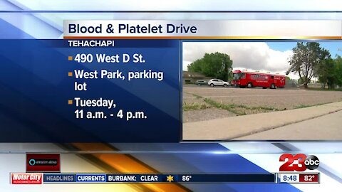 Blood and platelet drive