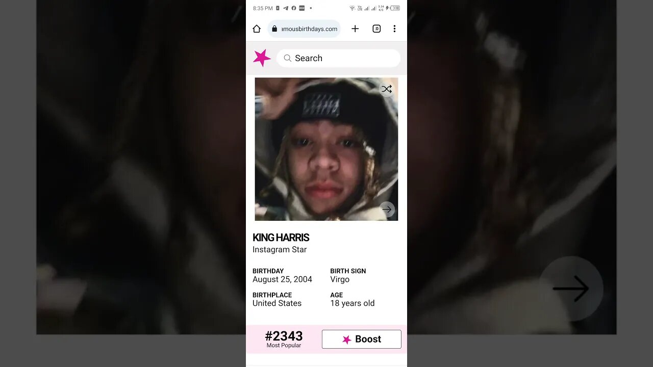 HAPPY 18 BIRTHDAY KING HARRIS