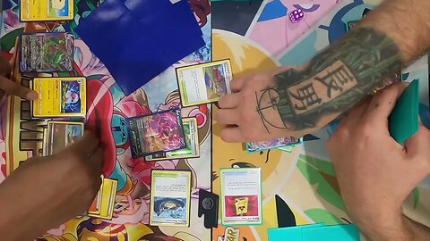 Rayquaza VMAX/Radiant Eternatus vs Mew VMAX at @AndyseousOdyssey | Pokemon TCG
