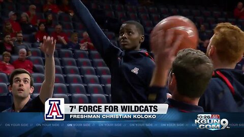 Christian Koloko earning playing time for Arizona
