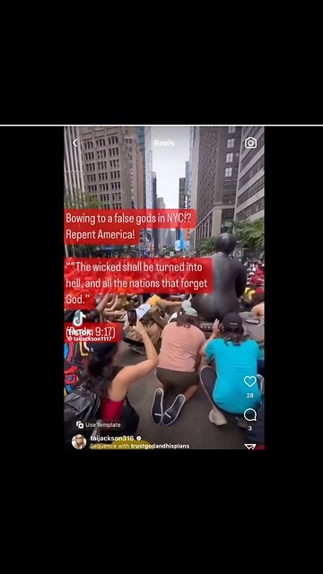 Bowing to false gods in NYC