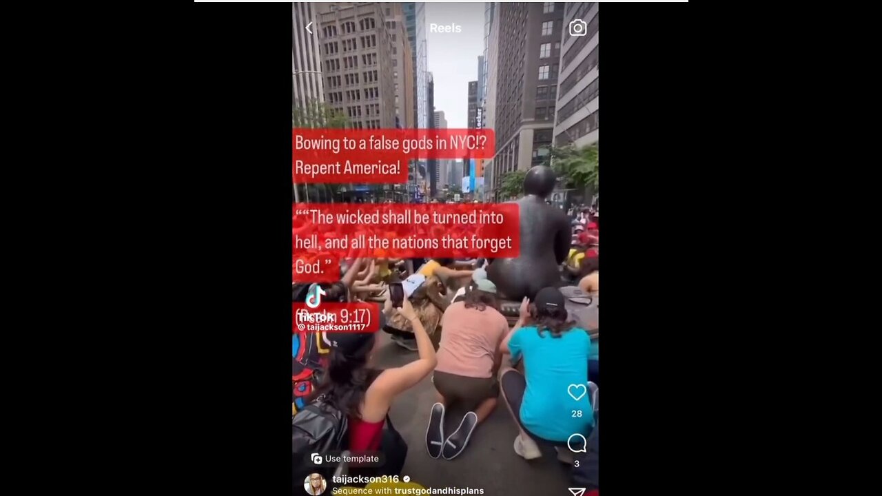 Bowing to false gods in NYC