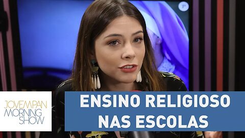 Para Bia Arantes de Carinha de Anjo, ensino religioso nas escolas é "a coisa mais errada do mundo"