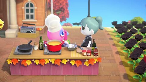 Animal crossing new horizons happy Thanksgiving